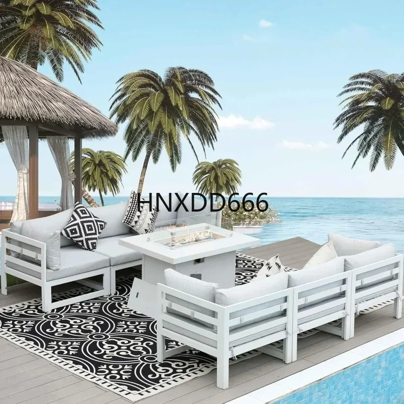 Outdoor Furniture Fire Table - Conjunto de conversación para patio exterior