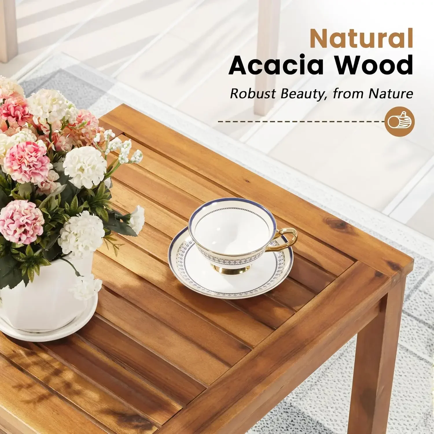 Outdoor Furniture Table And Chairs - Juego de Muebles de Patio de