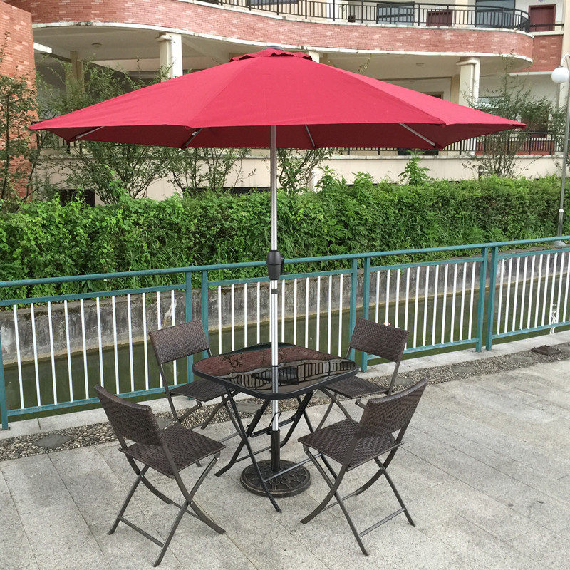 Outdoor Furniture Table And Chairs - Conjunto de Muebles Plegables para Jardín,