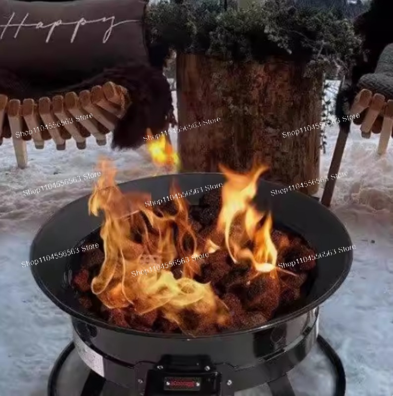 Outdoor Furniture Fire Pit - Brasero Portátil de Propano de 58,000