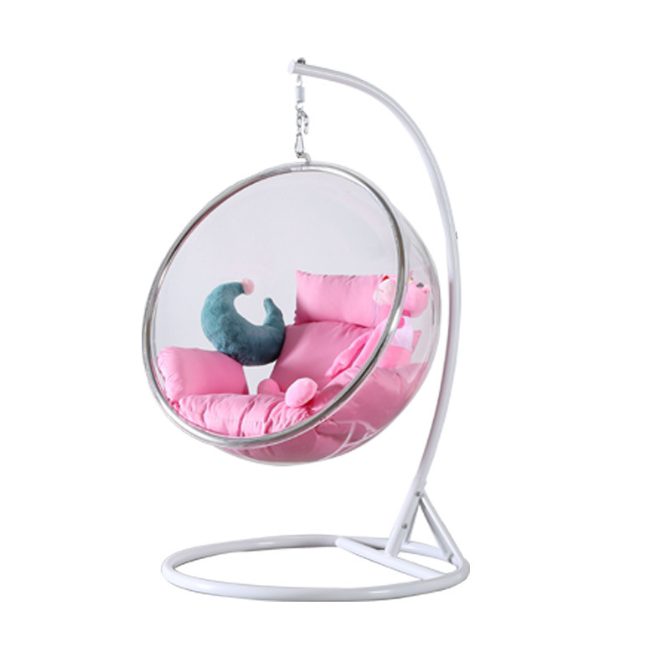 Hanging Egg Chair - Silla Colgante Tipo Huevo, Redonda, Transparente,