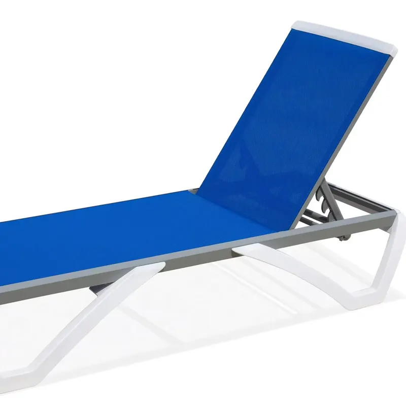 Deck Chair Lounger - Silla de Playa Ajustable de Aluminio