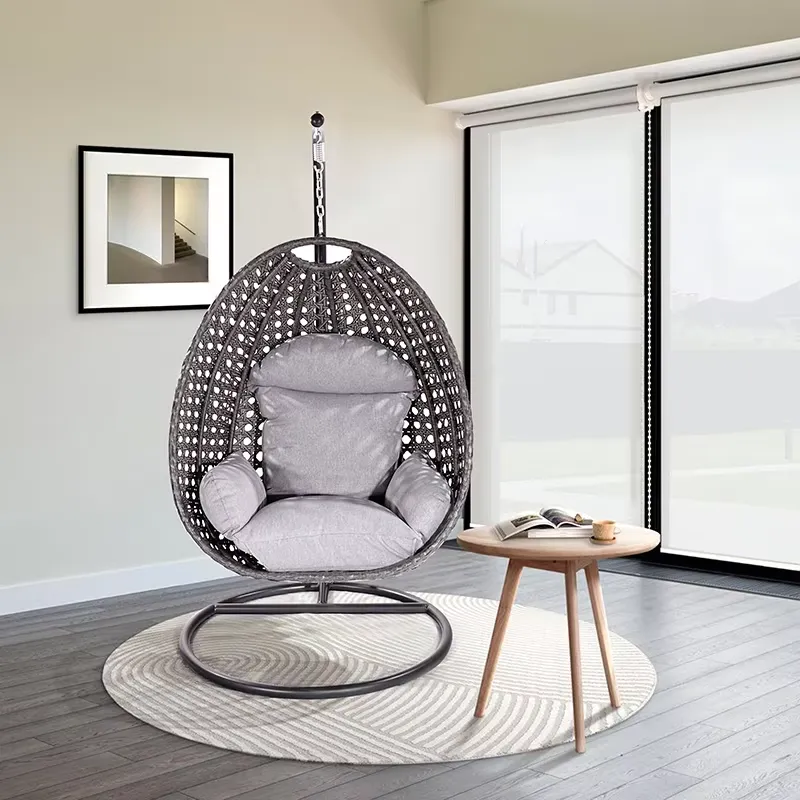 Hanging Egg Chair - Muebles Colgantes de Mimbre y Metal