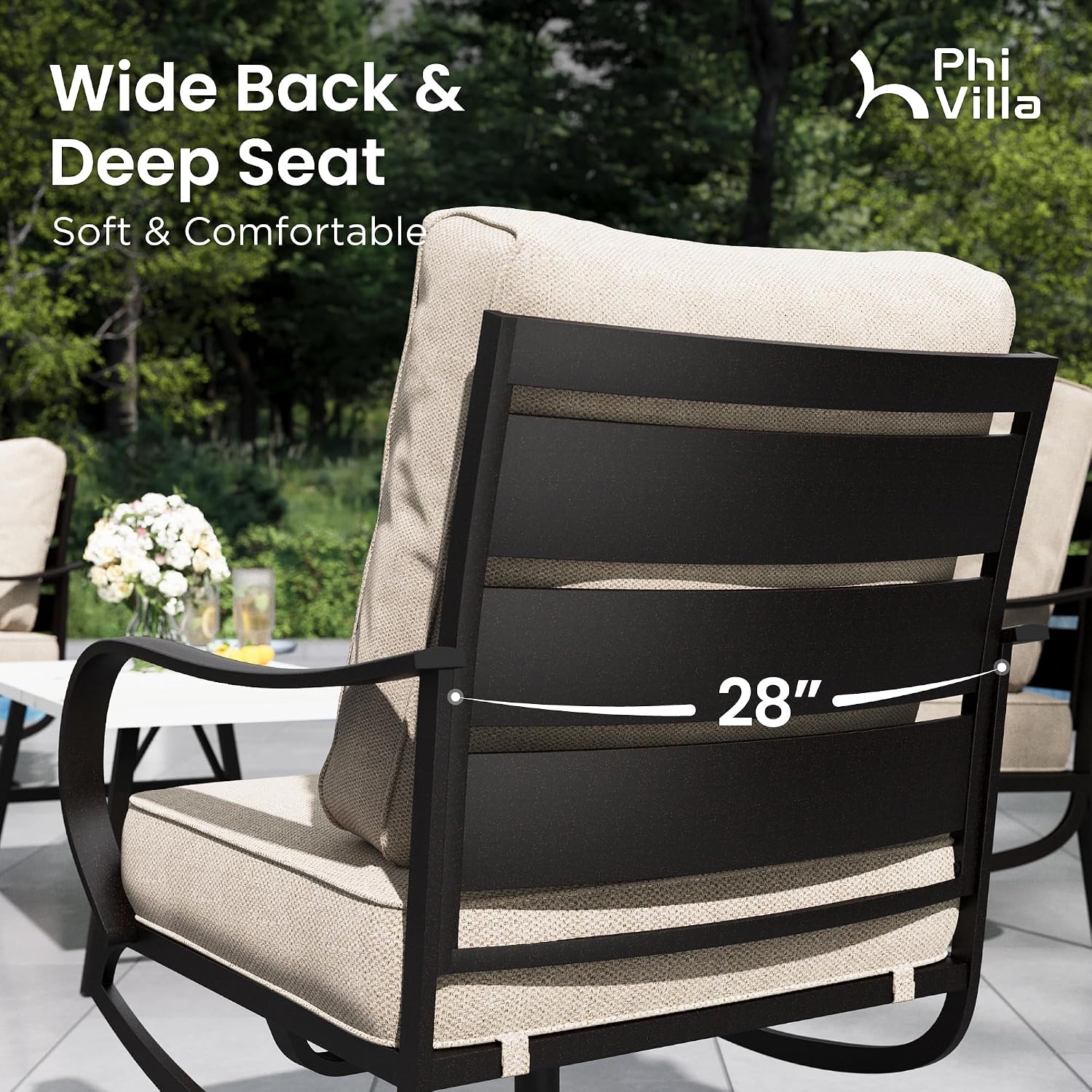 Juego de 2 Sillas Giratorias p - Deck Chair Lounger reseña y precio