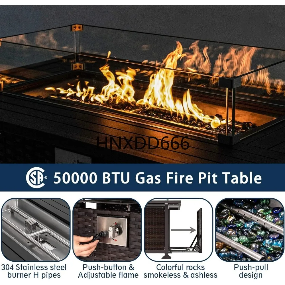 Conjunto de Muebles de Patio c - Outdoor Furniture Fire Table reseña y precio