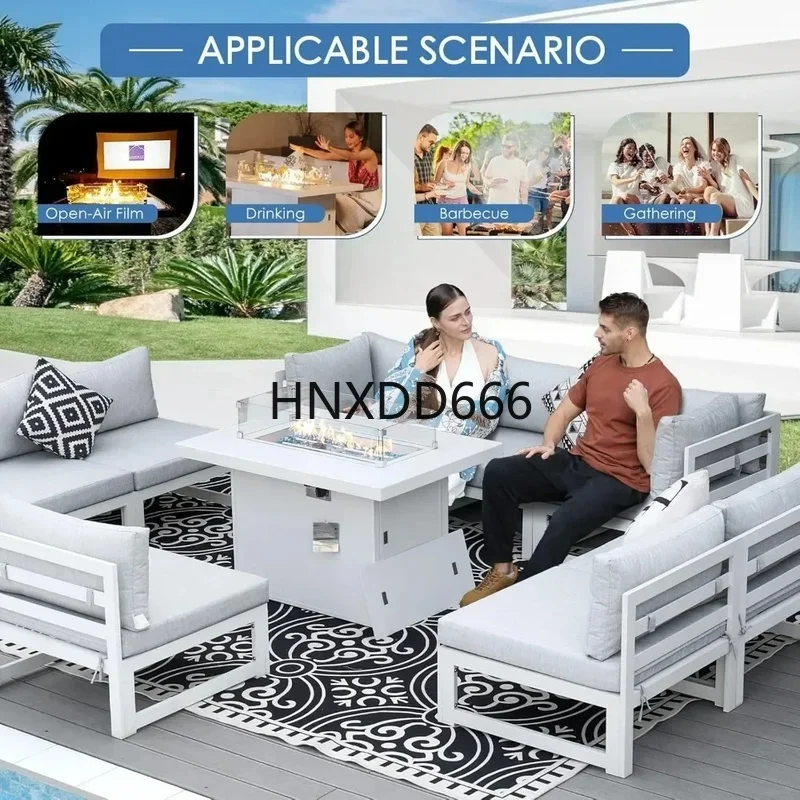 Conjunto de conversación para  - Outdoor Furniture Fire Table reseña y precio