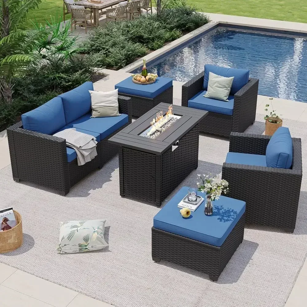 Conjunto de Muebles de Patio p - Outdoor Furniture Fire Table reseña y precio