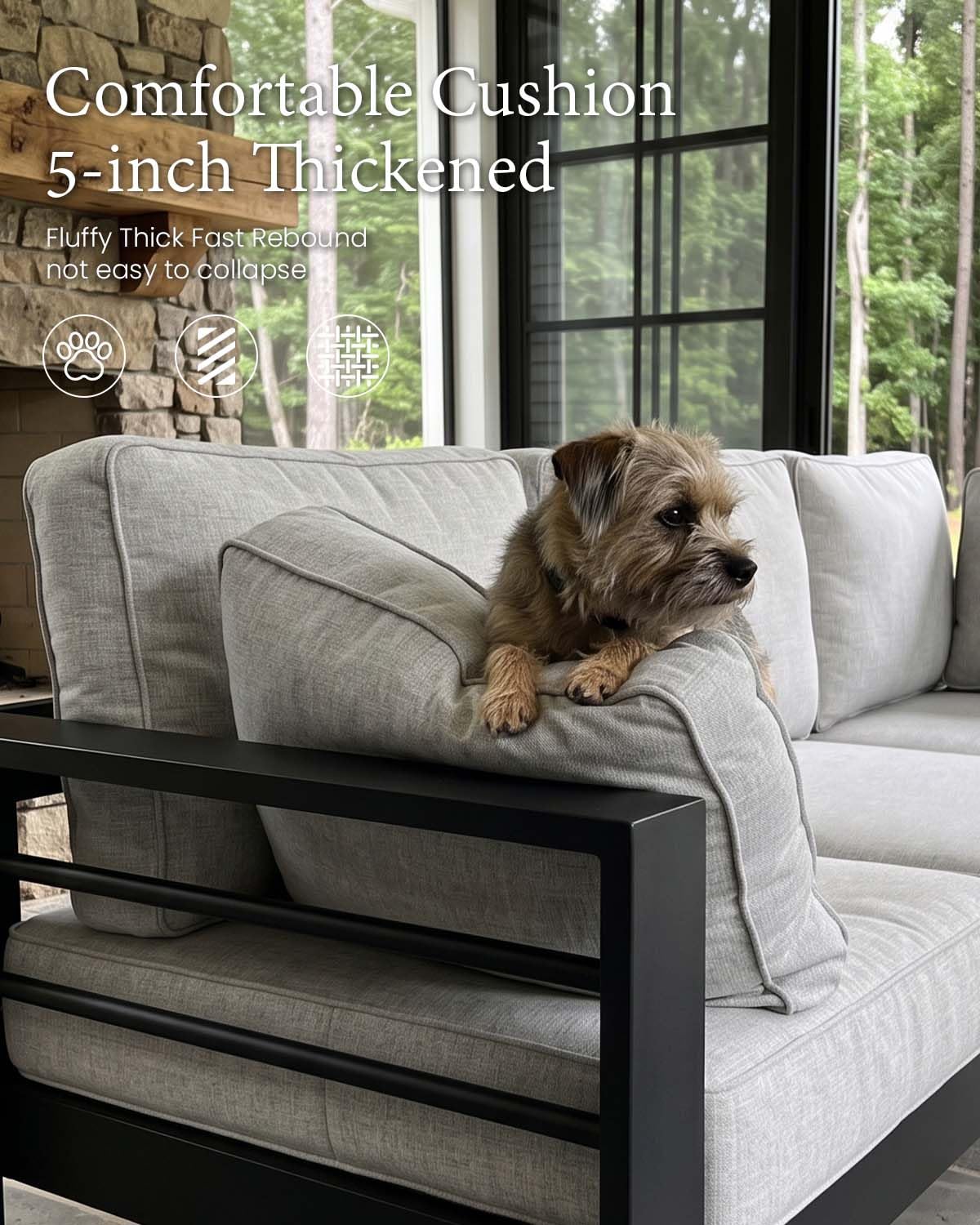 Conjunto de muebles de alumini - Outdoor Furniture Fire Table reseña y precio