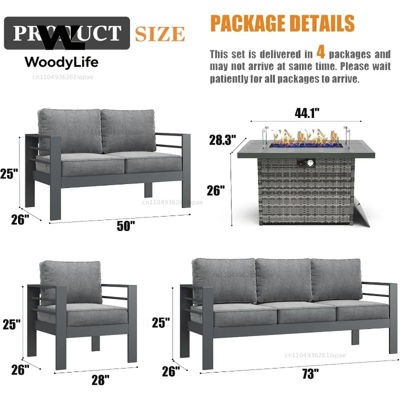 Juego de Muebles de Patio Mode - Outdoor Furniture Fire Table reseña y precio