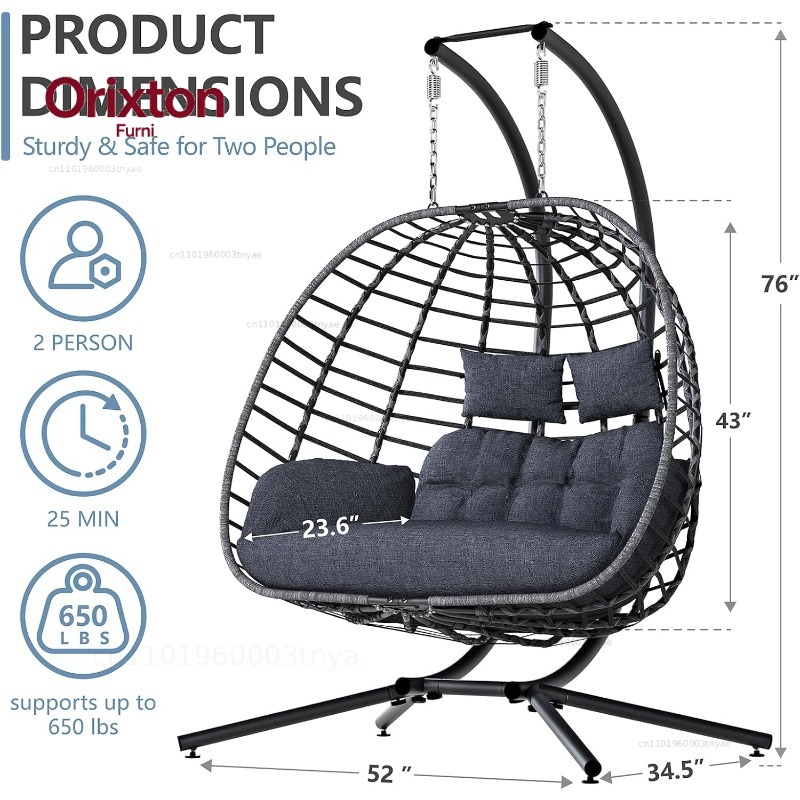 Sillón Colgante Doble con Sopo - Hanging Egg Chair reseña y precio