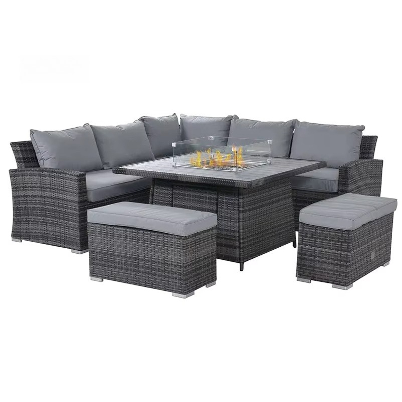 Conjunto de muebles para patio - Outdoor Furniture Fire Table reseña y precio