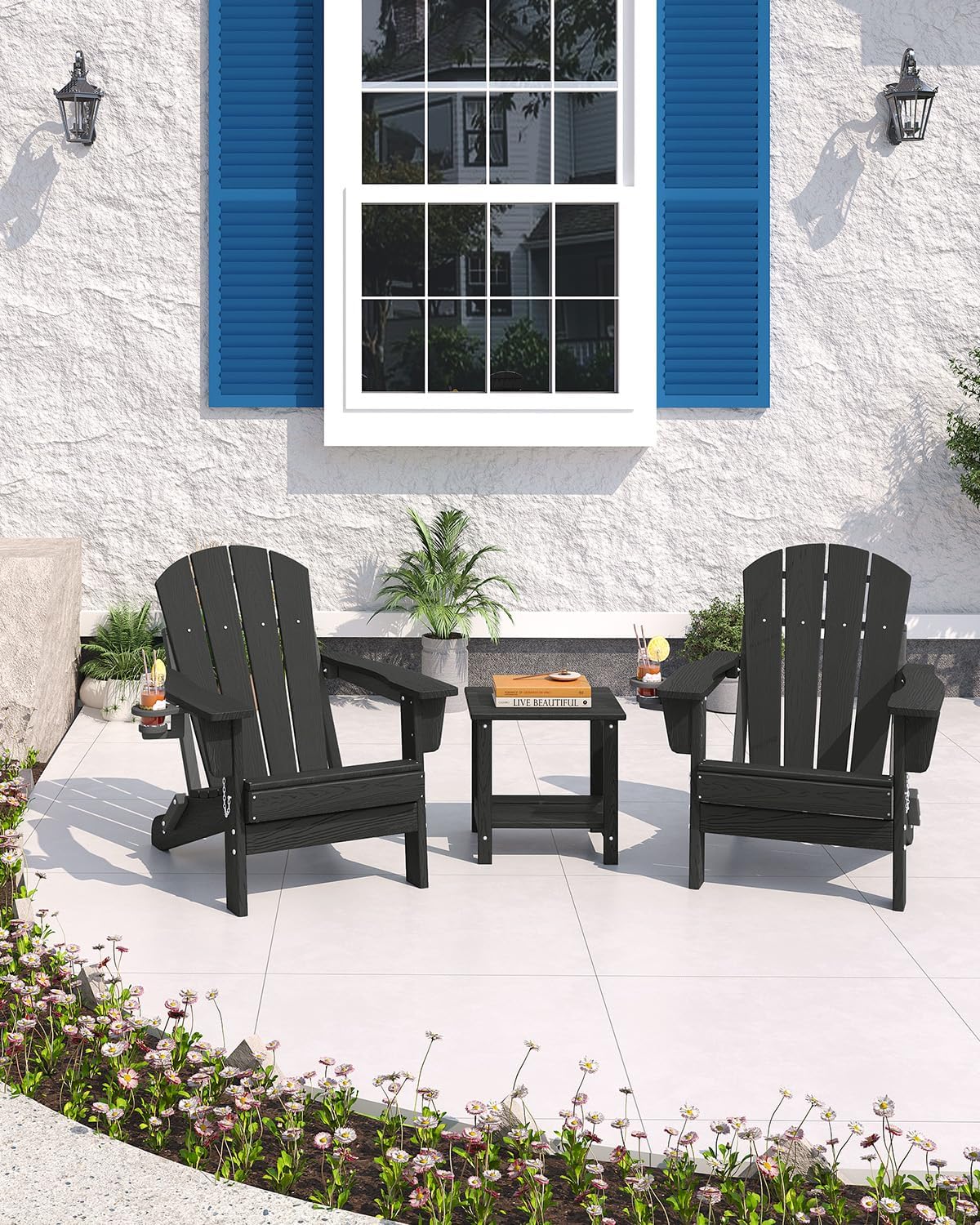 Silla Adirondack Plegable de P - Outdoor Furniture Fire Pit reseña y precio