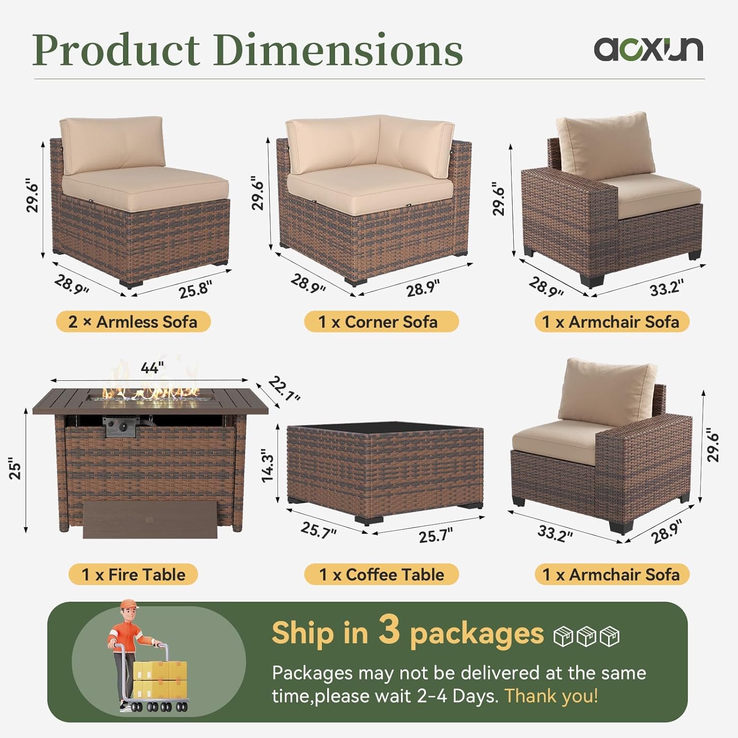 Conjunto de Muebles de Patio d - Outdoor Furniture Fire Table reseña y precio