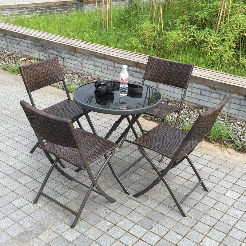 Conjunto de Muebles Plegables  - Outdoor Furniture Table And Chairs reseña y precio