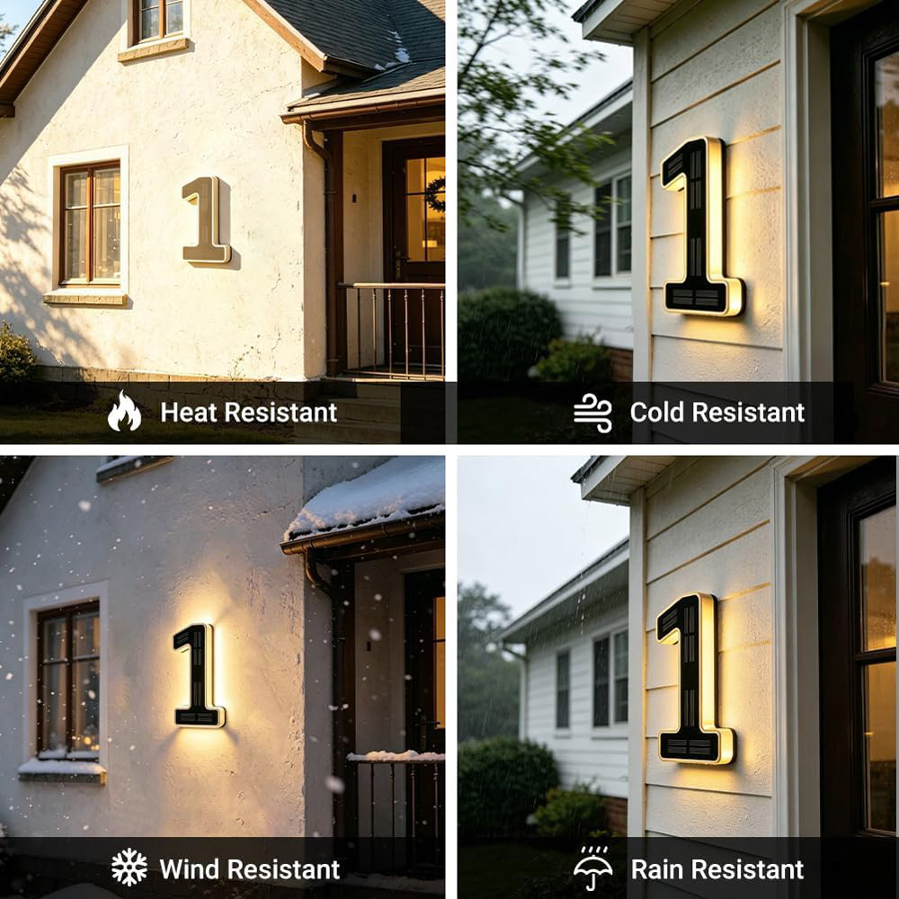 Números de casa iluminados por - Outdoor Furniture Hotel reseña y precio
