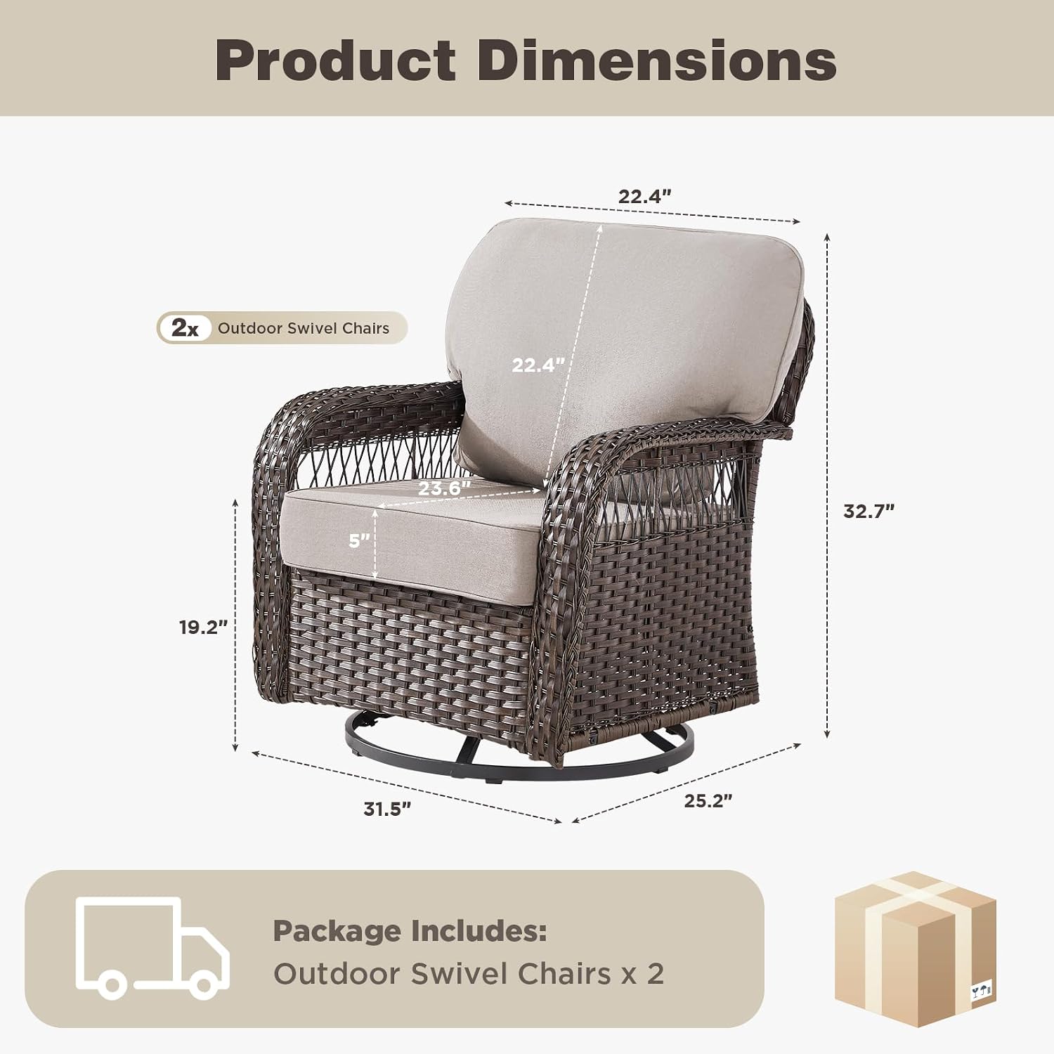 Juego de 2 Sillas Giratorias d - Deck Chair Lounger reseña y precio