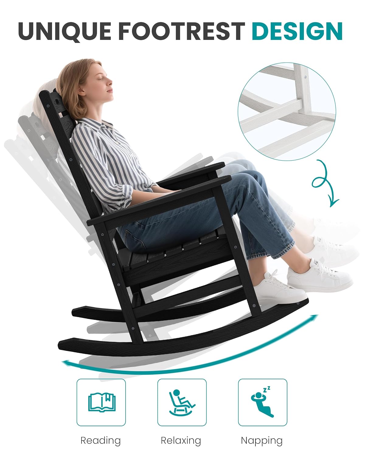 Silla Mecedora de Exterior de  - Deck Chair Lounger reseña y precio