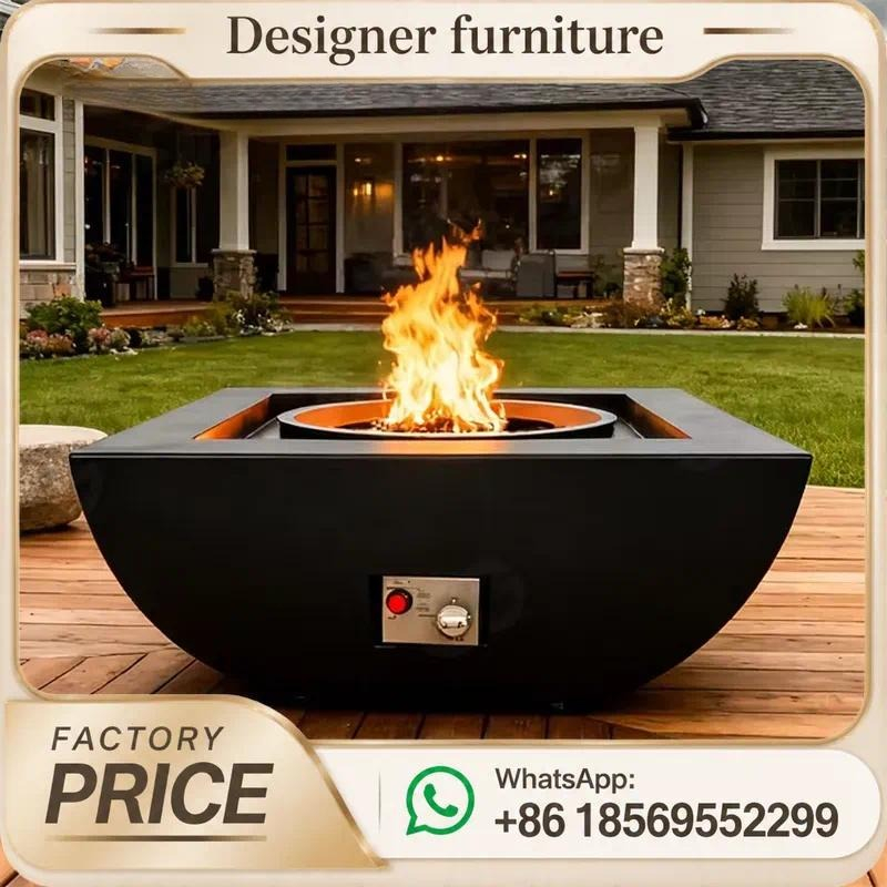 Mesa de fuego a gas para exter - Outdoor Furniture Fire Table reseña y precio