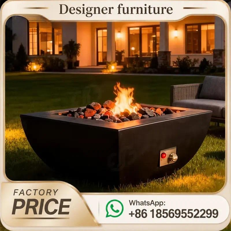 Mesa de fuego a gas para exter - Outdoor Furniture Fire Table reseña y precio