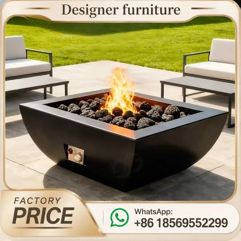 Mesa de fuego a gas para exter - Outdoor Furniture Fire Table reseña y precio