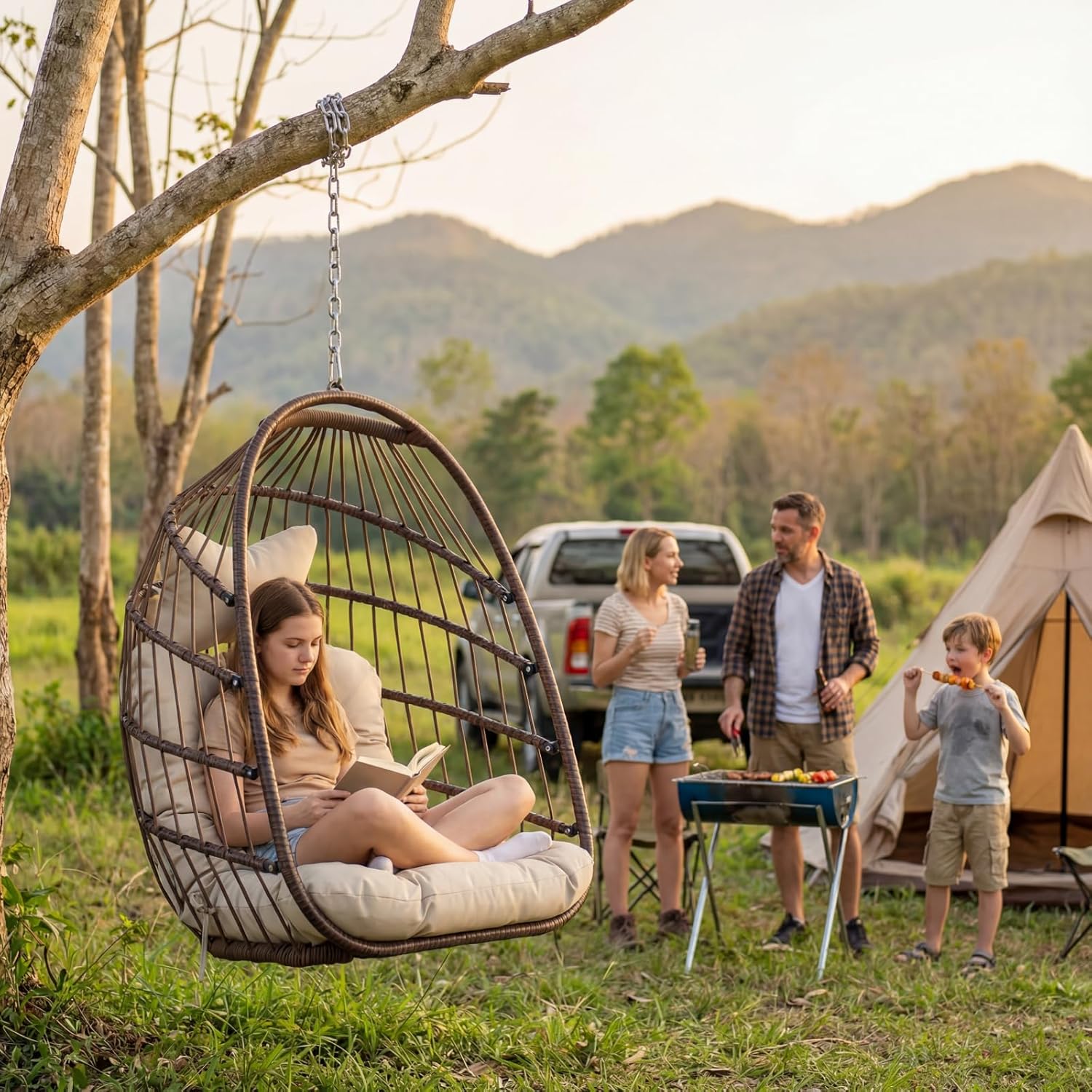Silla Colgante Tipo Huevo para - Hanging Egg Chair reseña y precio