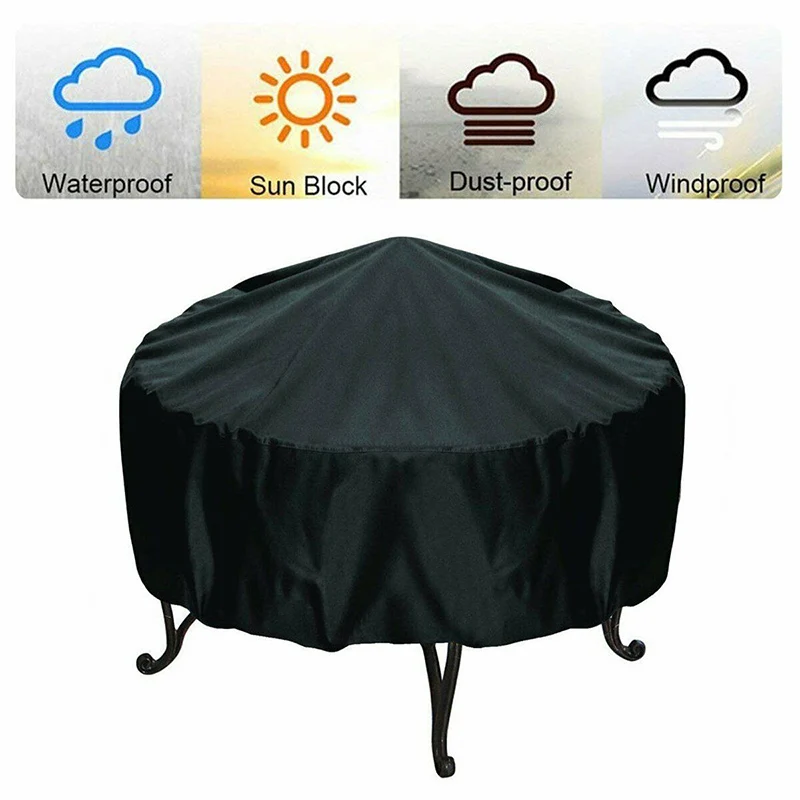 Cubierta redonda para fogón De - Outdoor Furniture Fire Pit reseña y precio