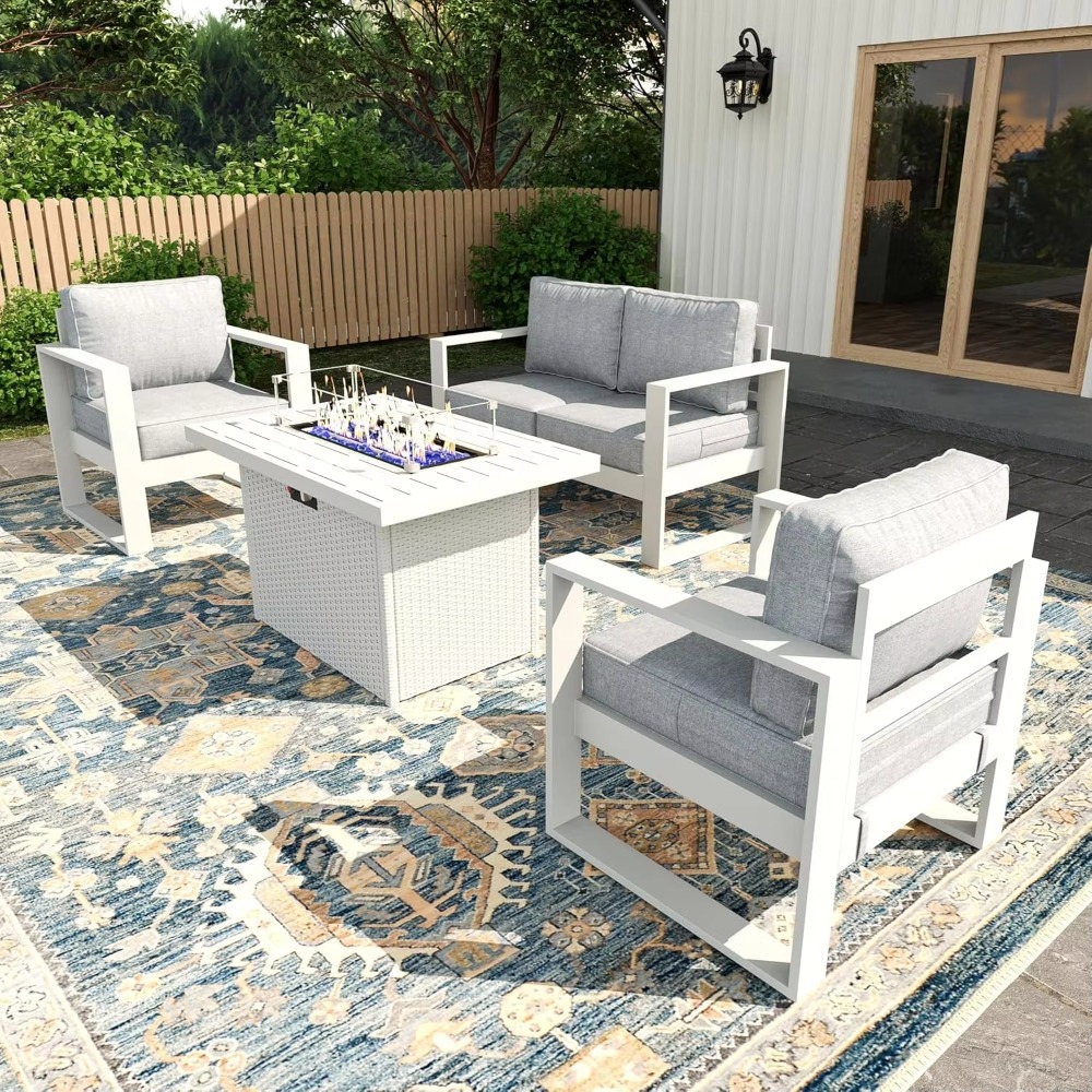 Conjunto de Muebles para Terra - Outdoor Furniture Fire Table reseña y precio