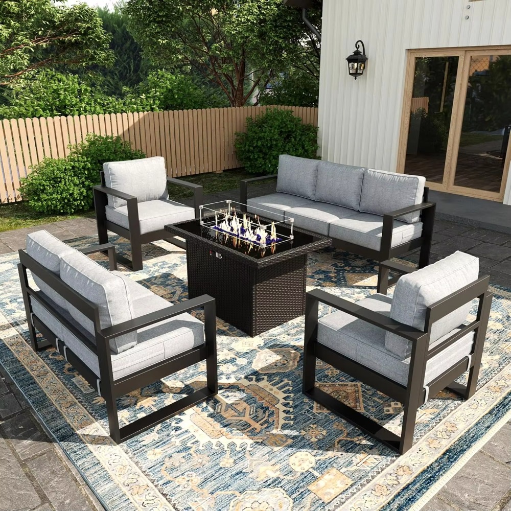 Conjunto de Muebles para Terra - Outdoor Furniture Fire Table reseña y precio