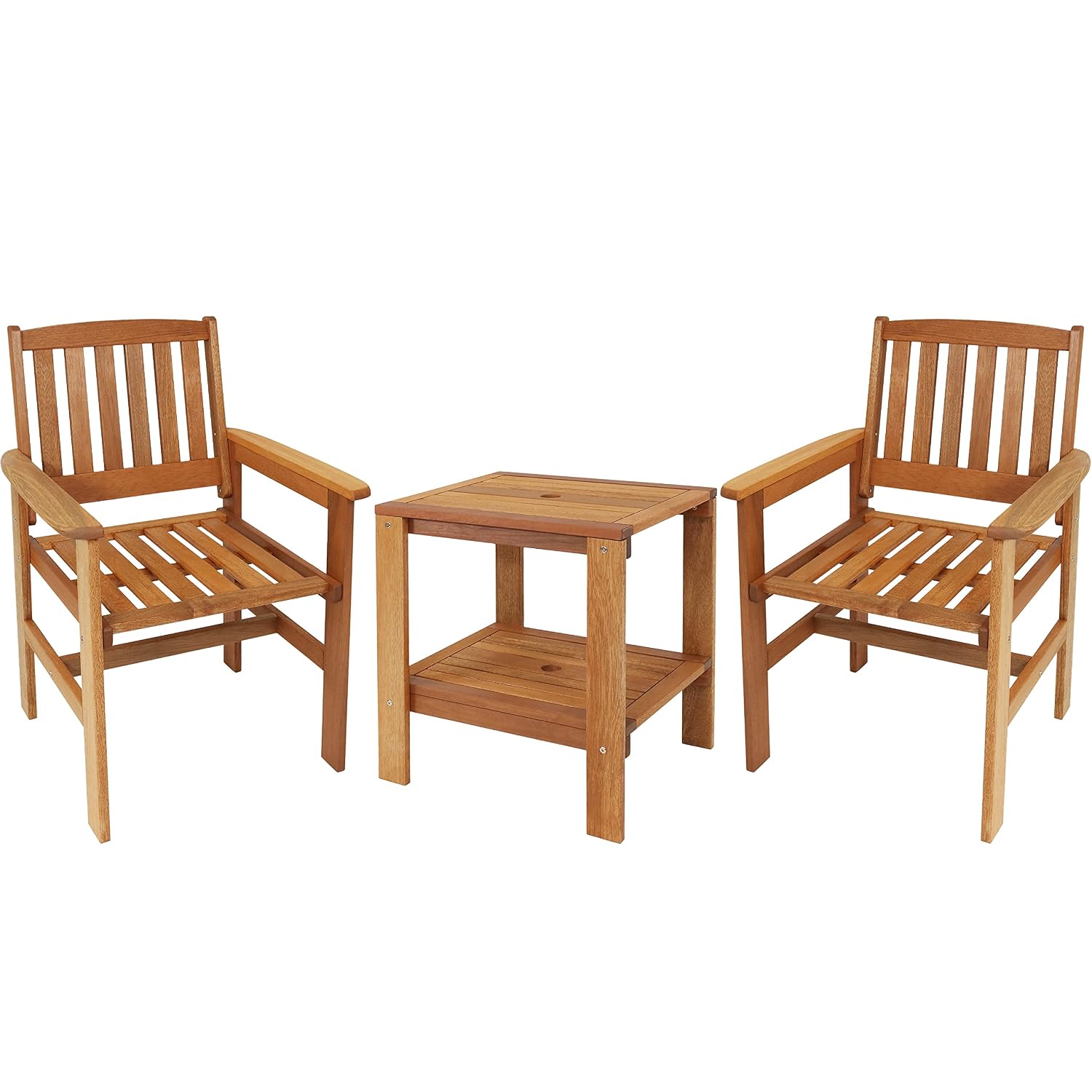 Juego de Patio de Madera de 3  - Outdoor Furniture Oil Teak reseña y precio