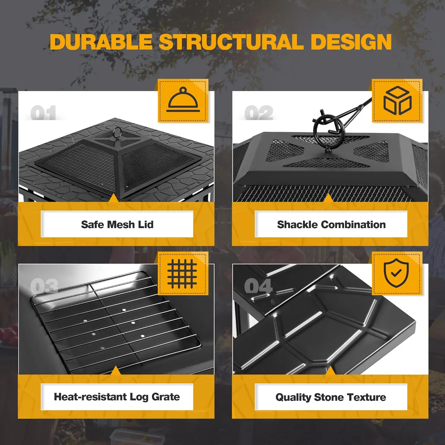 Brasero para Exteriores, Mesa  - Outdoor Furniture Fire Table reseña y precio