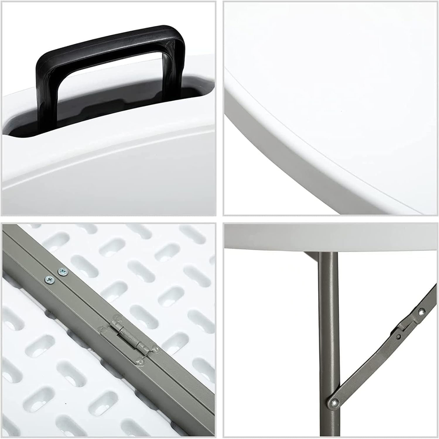 Mesa Redonda Plegable de Plást - Outdoor Furniture Hotel reseña y precio