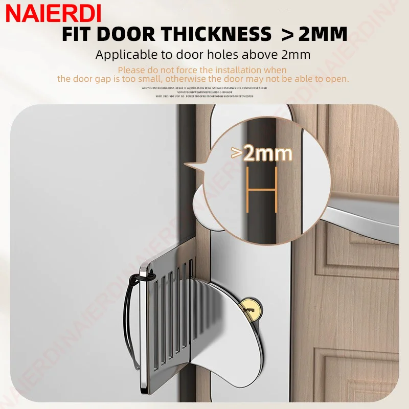 NAIERDI Cerradura de puerta po - Outdoor Furniture Hotel reseña y precio