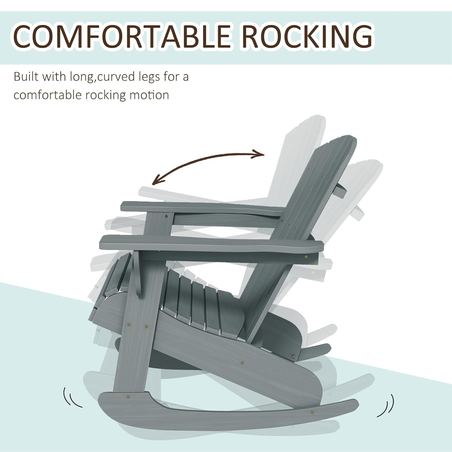 Silla Mecedora Adirondack de M - Outdoor Furniture Fire Pit reseña y precio
