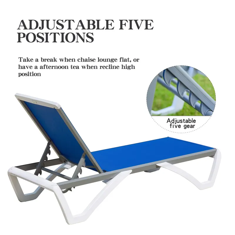 Silla de Playa Ajustable de Al - Deck Chair Lounger reseña y precio