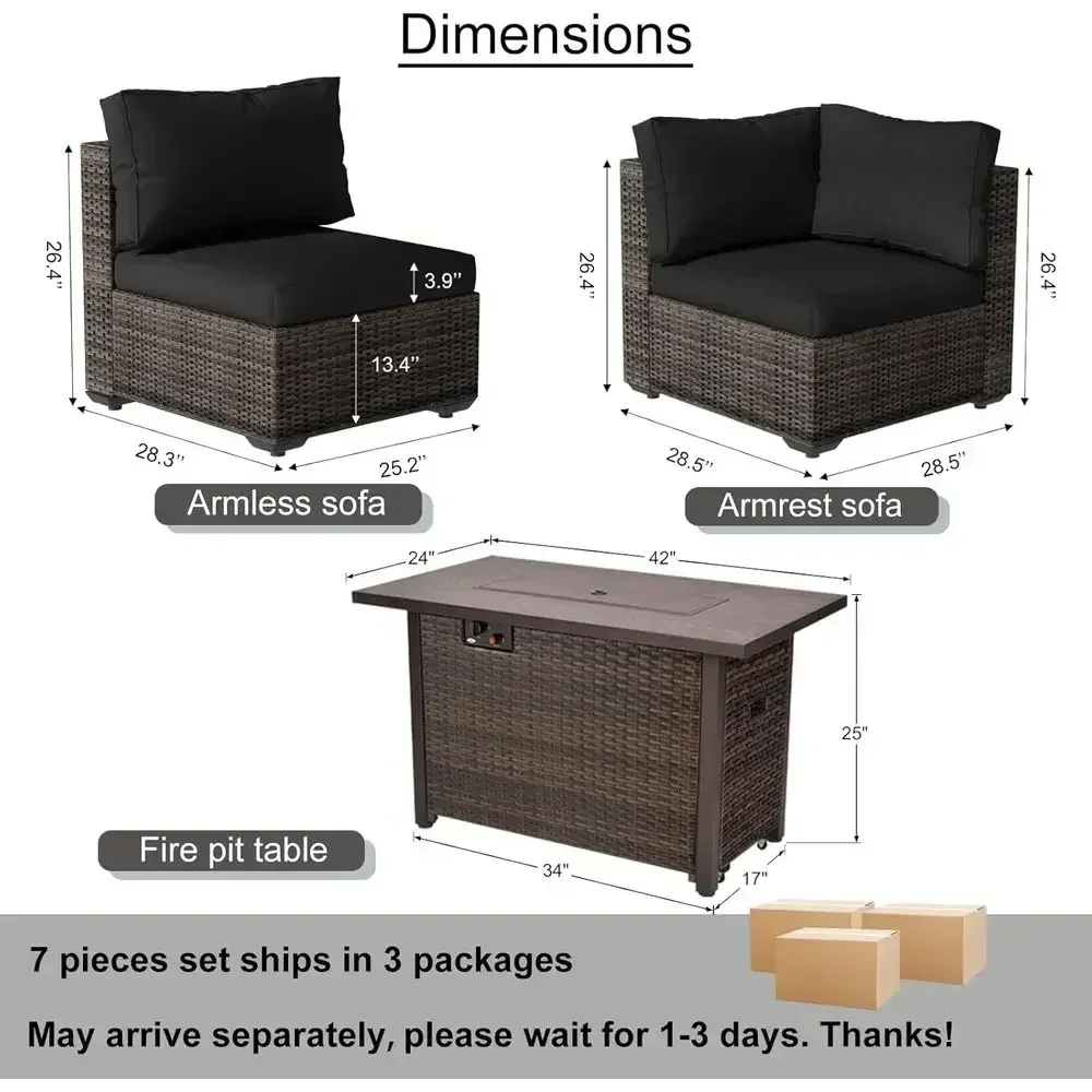 Juego de muebles de patio para - Outdoor Furniture Fire Pit reseña y precio
