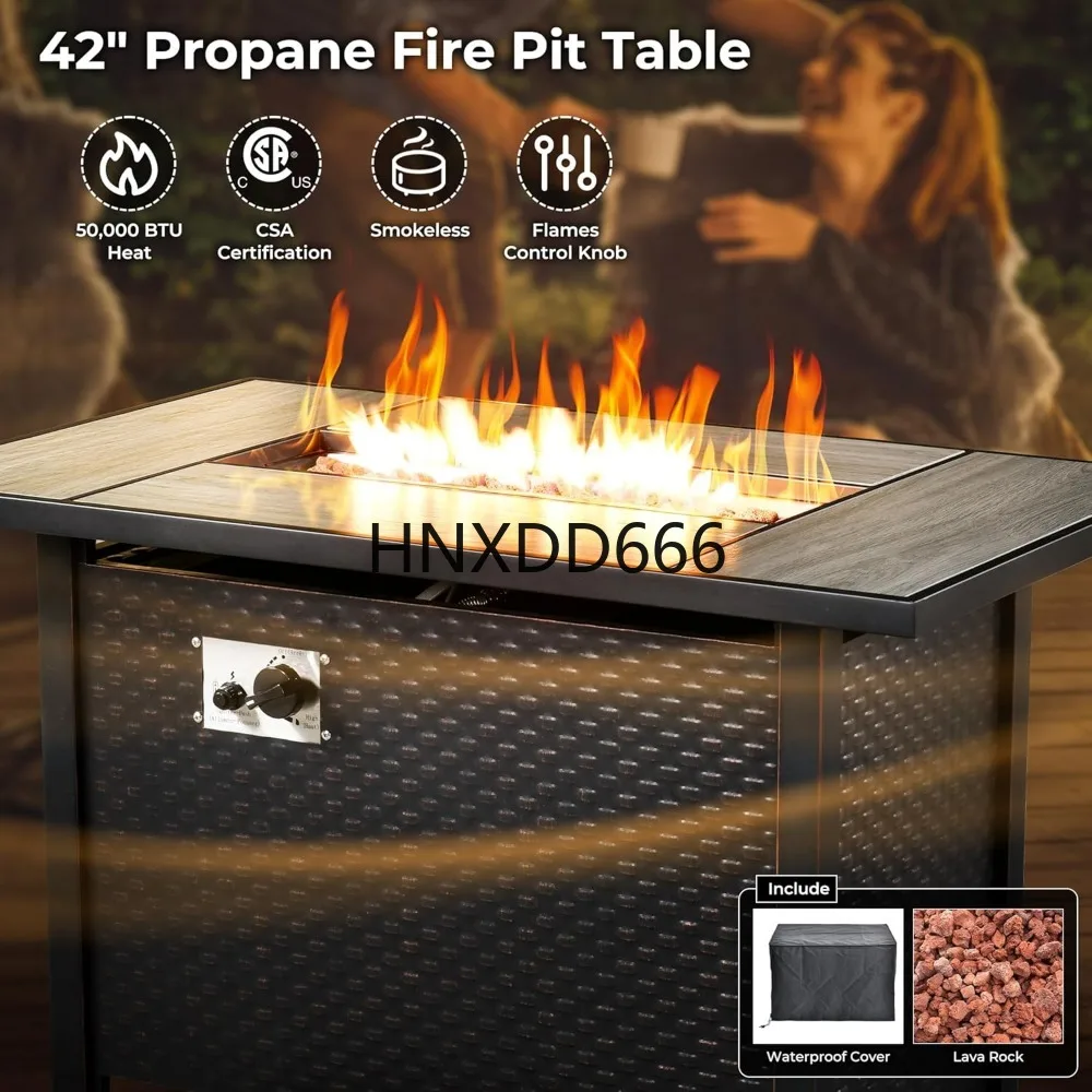 Conjunto de Muebles de Patio d - Outdoor Furniture Fire Table reseña y precio